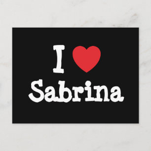 I Liebe Sabrina T - Shirt Postkarte