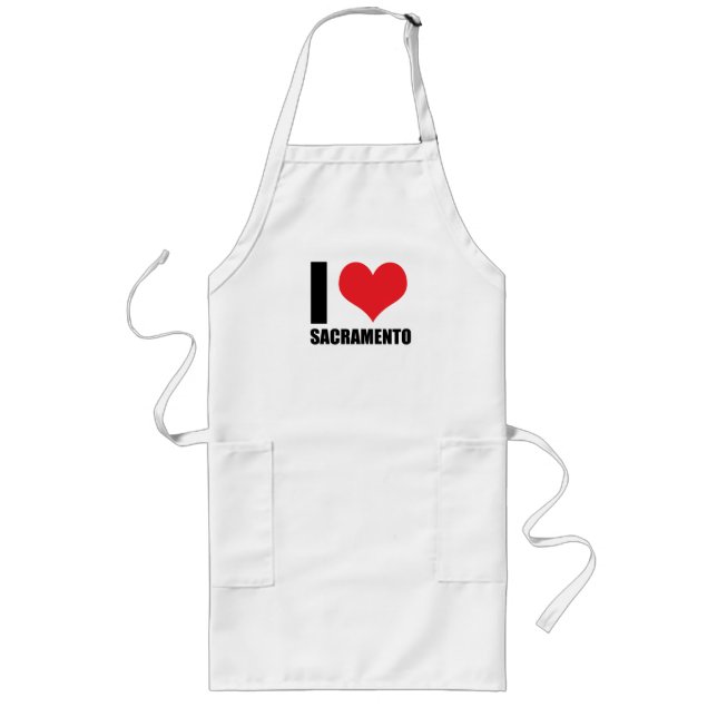 I Liebe Sacramento Lange Schürze (Vorne)