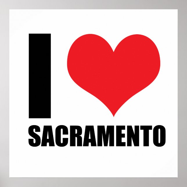 I Liebe Sacramento Poster (Vorne)