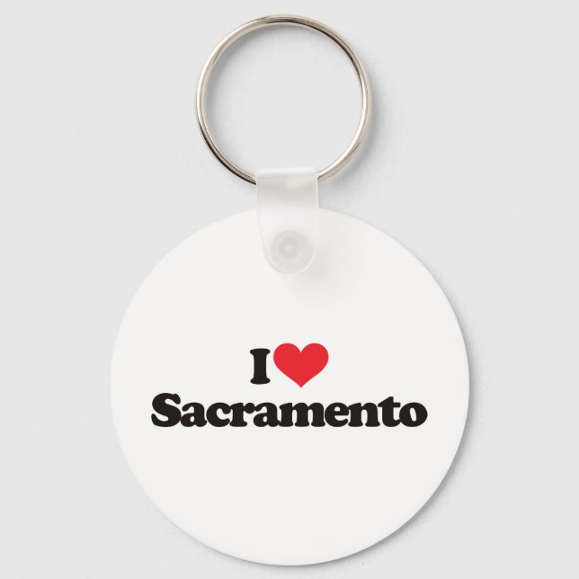 I Liebe Sacramento Schlüsselanhänger (Vorderseite)