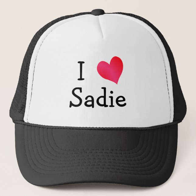 I Liebe Sadie Truckerkappe (Vorderseite)