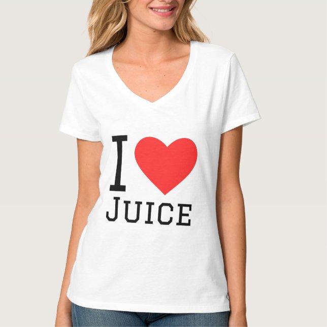 I Liebe Saft T-Shirt (Vorderseite)