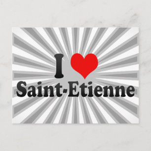 I Liebe Saint-Etienne, Frankreich Postkarte