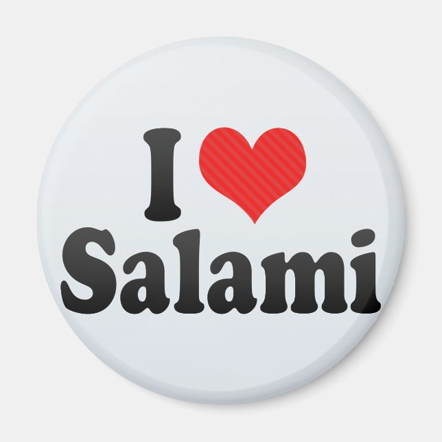 I Liebe Salami Magnet (Vorne)