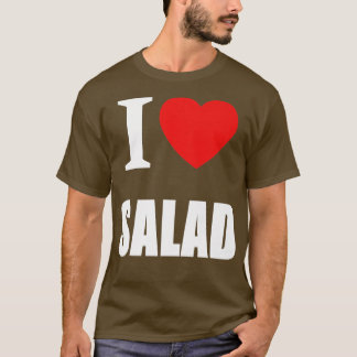 I Liebe Salat für Veganer Vegetarier gesund Slimmi T-Shirt