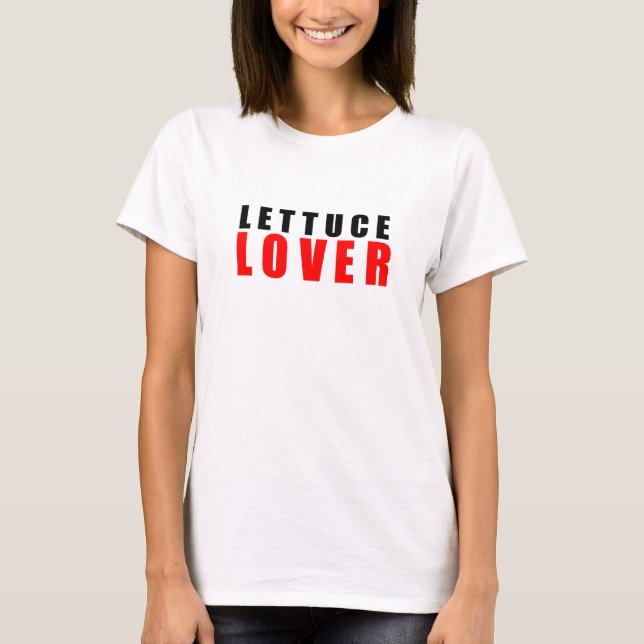 I Liebe Salat T-Shirt (Vorderseite)