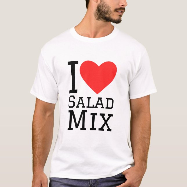 I Liebe Salatmischung T-Shirt (Vorderseite)