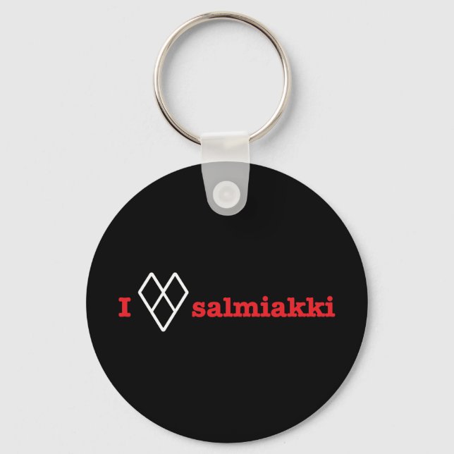 I Liebe Salmiakki Schlüsselanhänger (Vorderseite)