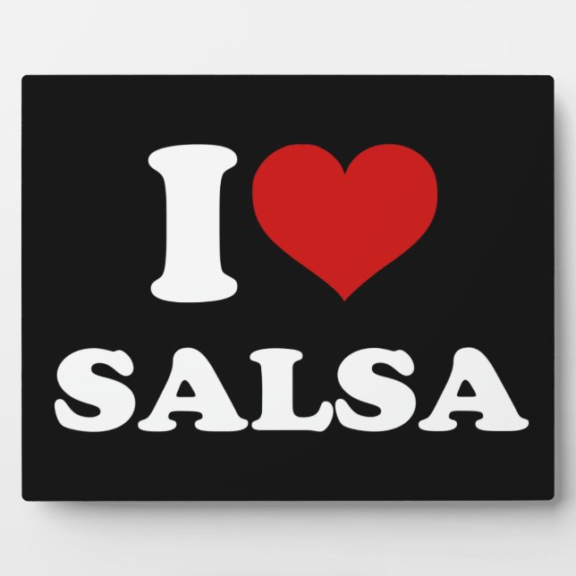 I Liebe Salsa Fotoplatte (Vorderseite)