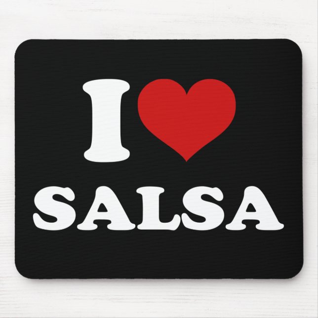 I Liebe Salsa Mousepad (Vorne)