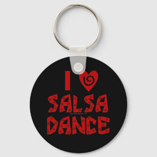 I Liebe Salsa Tanz Custom Dance Lover Schlüsselanhänger