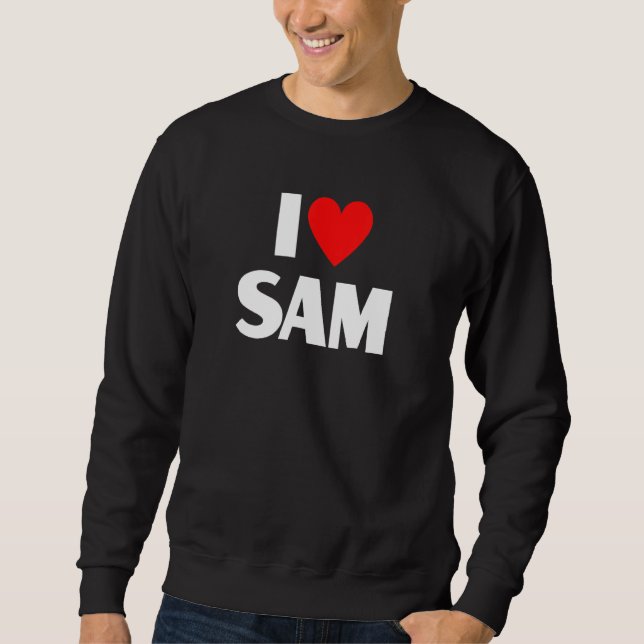 I Liebe Sam I Heart Sam Sweatshirt (Vorderseite)
