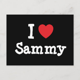 I Liebe Sammy heart T - Shirt Postkarte