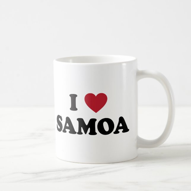 I Liebe Samoa-Inseln Tasse (Rechts)