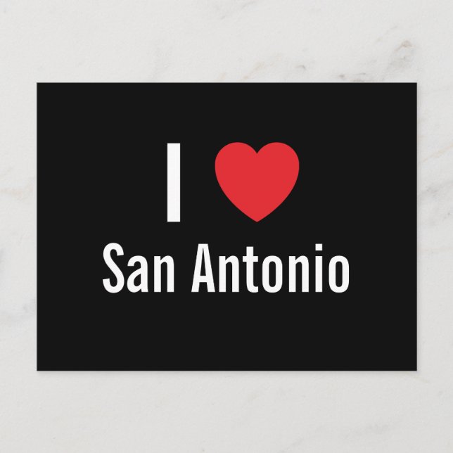I Liebe San Antonio Postkarte (Vorderseite)