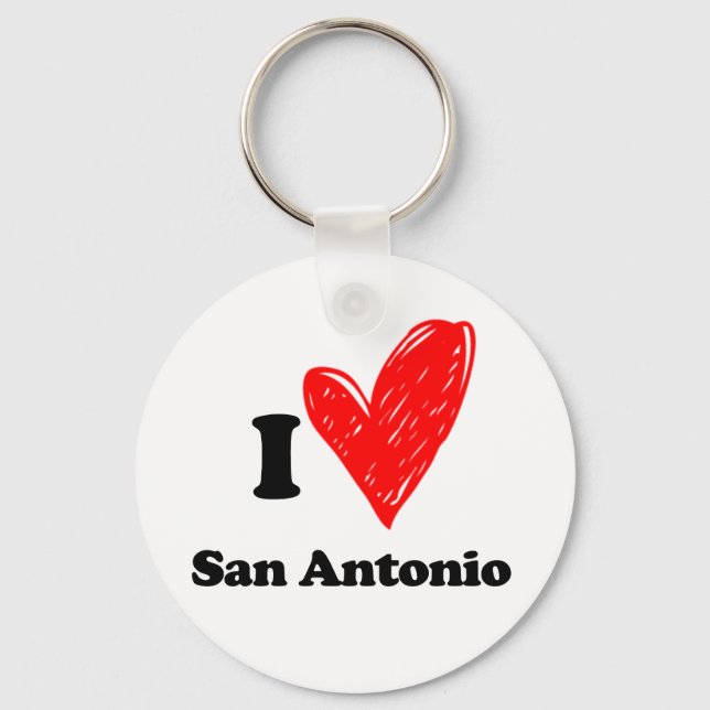 I Liebe San Antonio Schlüsselanhänger (Vorderseite)