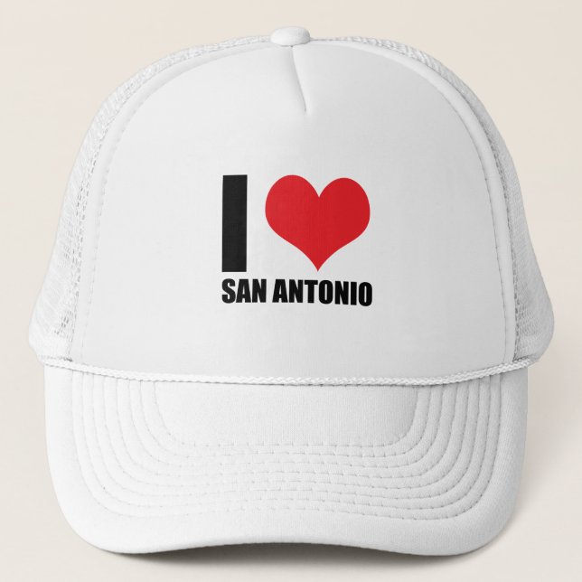 I Liebe San Antonio Truckerkappe (Vorderseite)