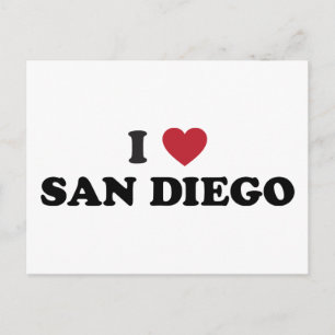 I Liebe San Diego Kalifornien Postkarte