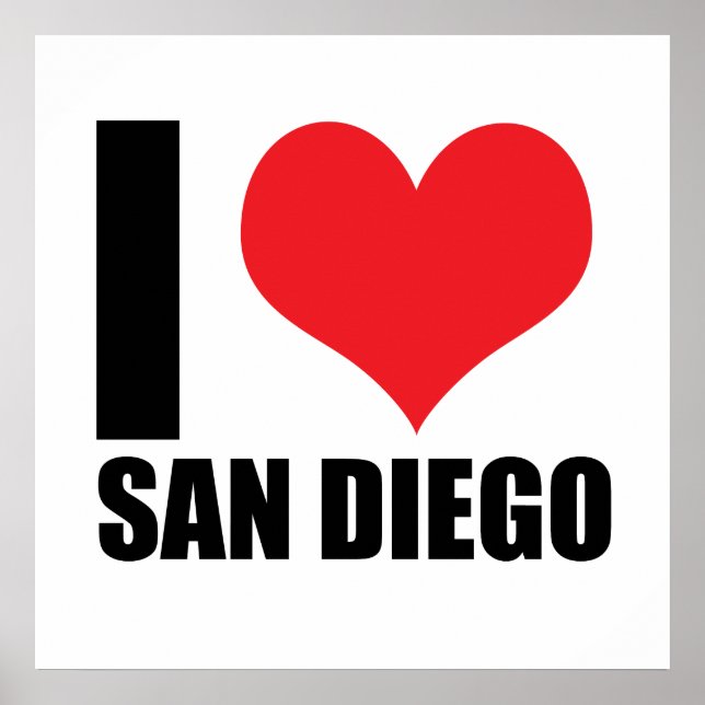 I Liebe San Diego Poster (Vorne)