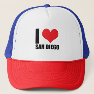 I Liebe San Diego Truckerkappe