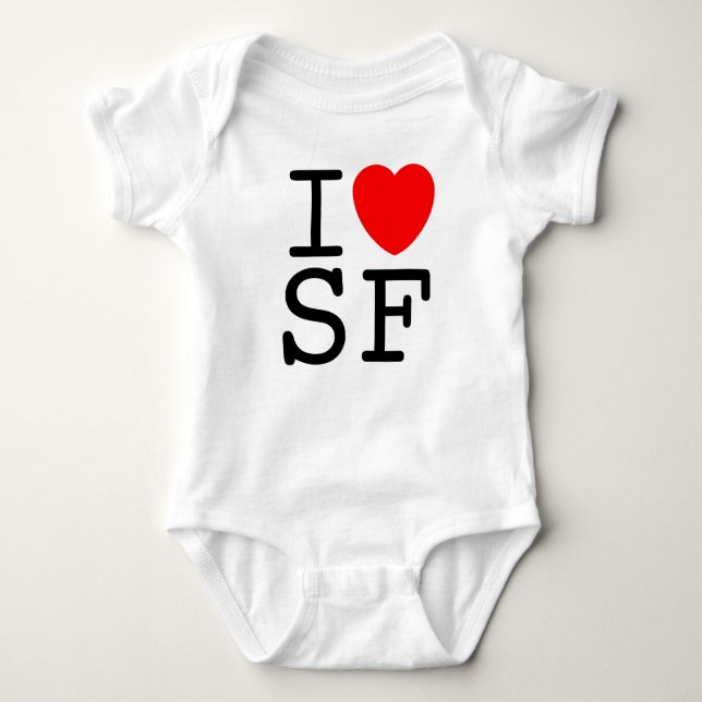 I Liebe San Francisco Baby Strampler (Vorderseite)
