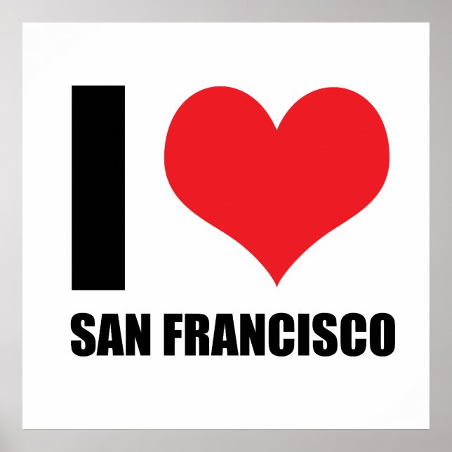 I Liebe San Francisco Poster (Vorne)