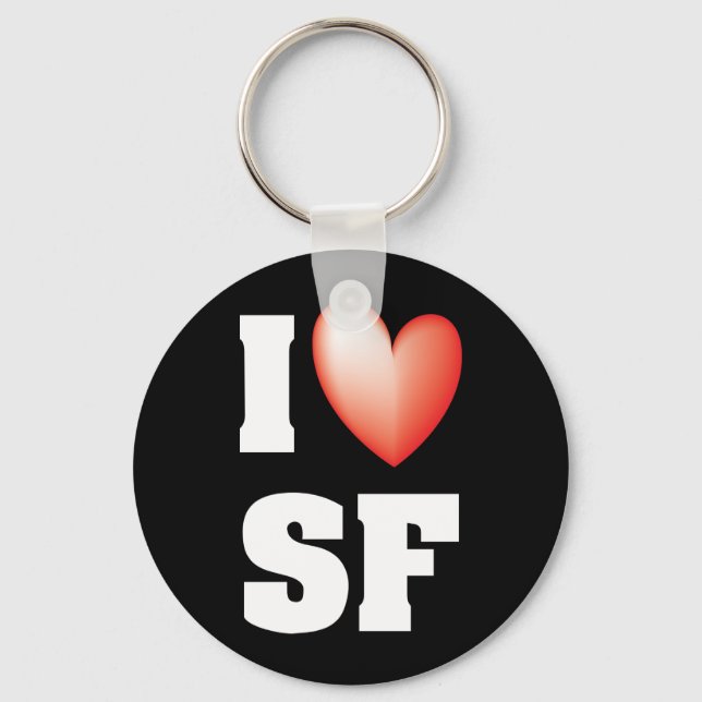 I Liebe San Francisco Schlüsselanhänger (Vorderseite)