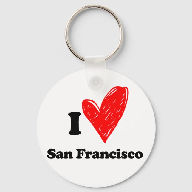 I Liebe San Francisco Schlüsselanhänger (Vorderseite)
