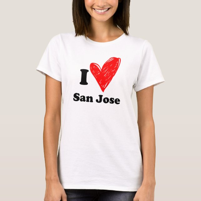 I Liebe San Jose T-Shirt (Vorderseite)