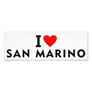 I Liebe San Marino Land wie Herztourismus Fotodruck