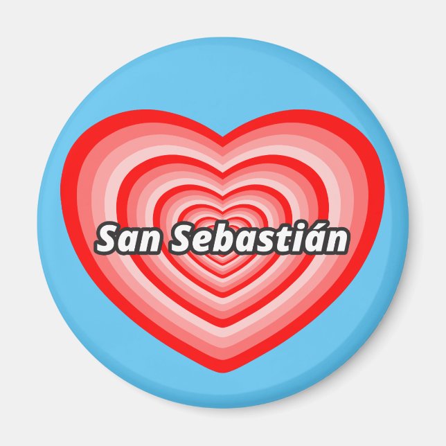 I Liebe San Sebastian Magnet (Vorne)
