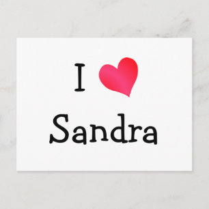 I Liebe Sandra Postkarte