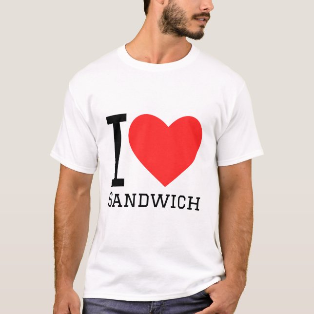 I Liebe Sandwich T-Shirt (Vorderseite)
