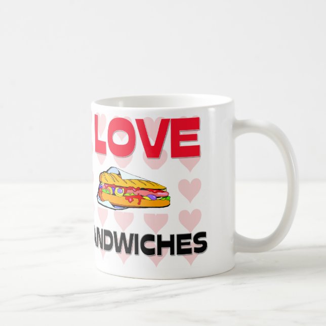 I Liebe-Sandwiche Kaffeetasse (Rechts)