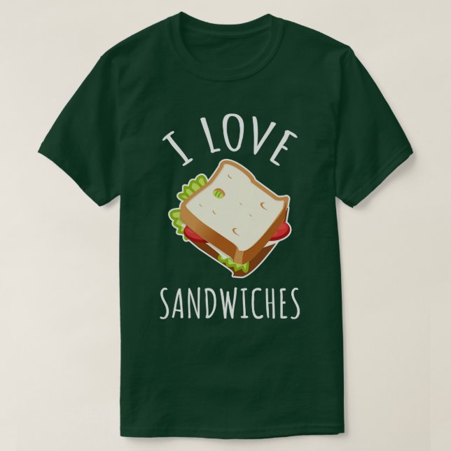 I Liebe Sandwiches T-Shirt (Design vorne)