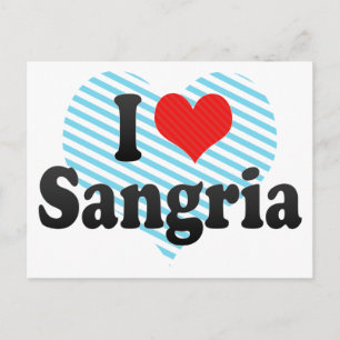 I Liebe Sangria Postkarte