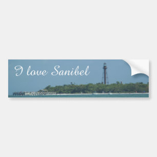 I Liebe Sanibel Autoaufkleber