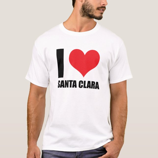 I Liebe Santa Clara T-Shirt (Vorderseite)