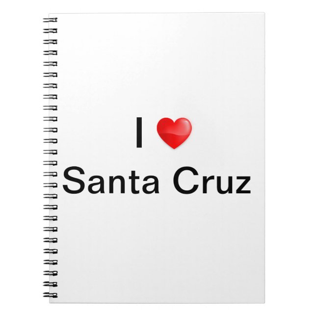 I Liebe santa Cruz Notizblock (Vorderseite)