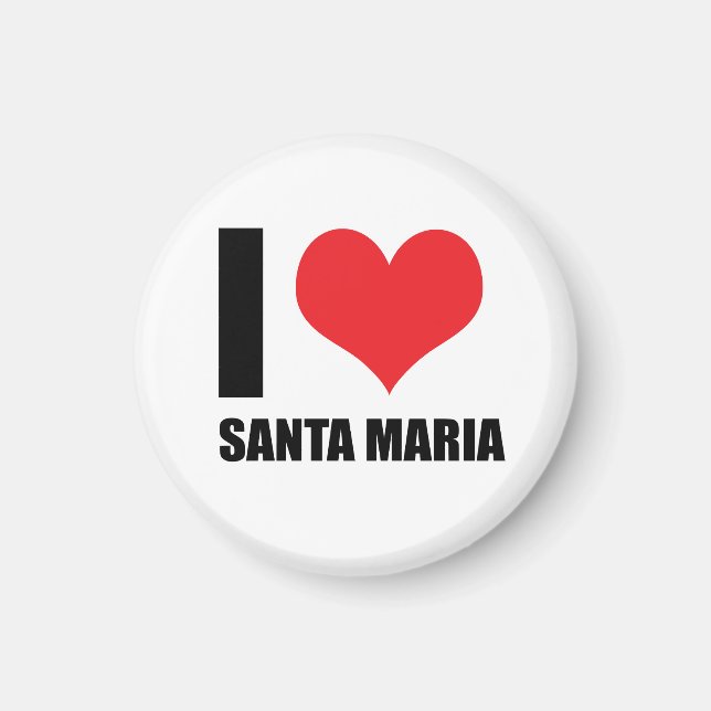 I Liebe Santa Maria Magnet (Vorne)