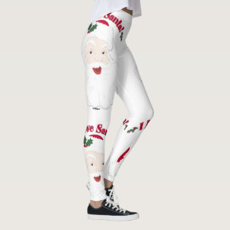 I Liebe Santa Vintag Santa Leggings