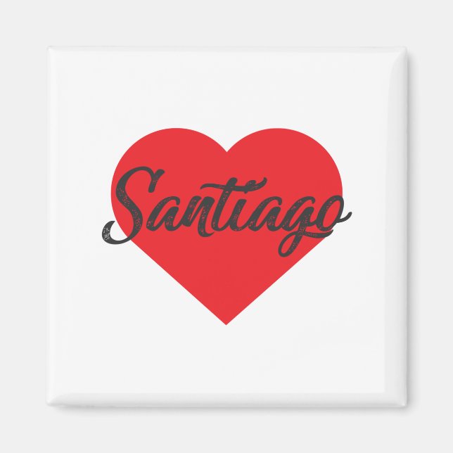 I Liebe Santiago - Chile Magnet (Vorne)