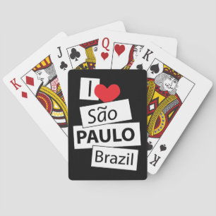 I Liebe Sao-Paulo Brasilien Spielkarten