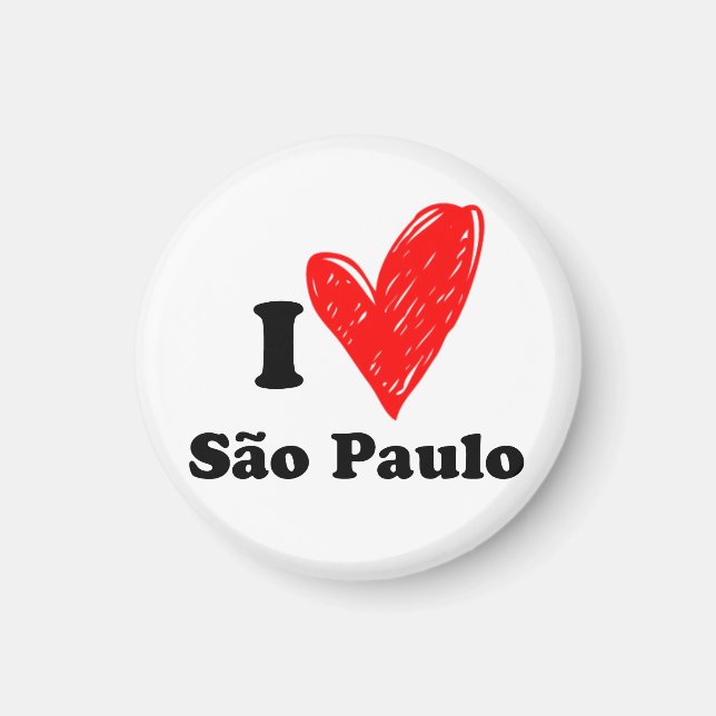 I Liebe São Paulo Magnet (Vorne)