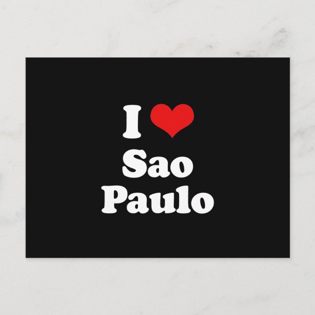 I LIEBE SAO PAULO POSTKARTE (Vorderseite)