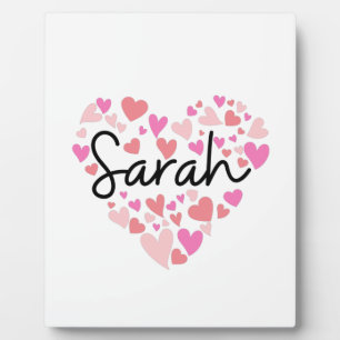 I Liebe Sarah Fotoplatte