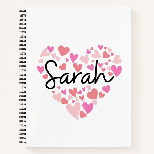 I Liebe Sarah Notizbuch (Vorderseite)