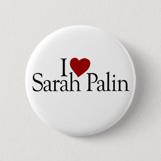 I Liebe Sarah Palin (McCain Palin 2008) Button