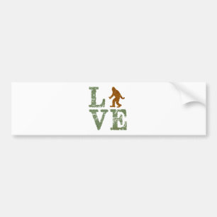 I Liebe Sasquatsch Autoaufkleber