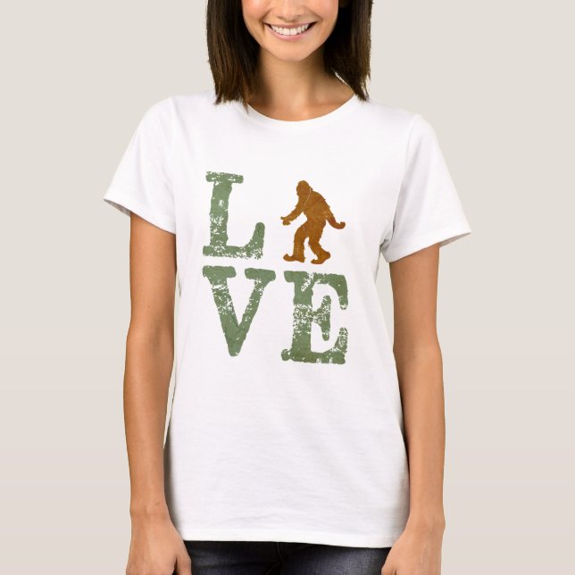 I Liebe Sasquatsch T-Shirt (Vorderseite)